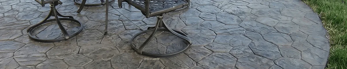 Garden relaxation area with professionally installed stone flooring in Austin TX